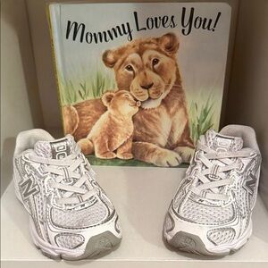 New Balance 740 Kids' Gray, Silver and White Sneakers